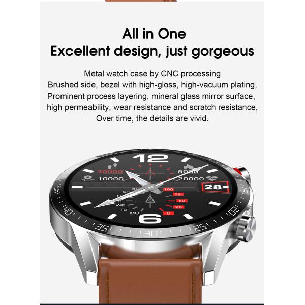 Звонок L13 Ble 1,3 дозор экрана касания IP68 дюйма водоустойчивый умный