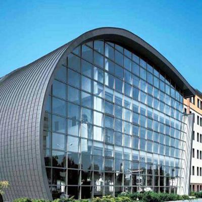 Aluminum Sound Insulation Glass Frame Curtain Wall 6mm Curtain Wall Facade System