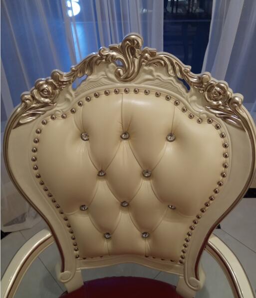 Crooked Legs Classic French Furniture / French Look Furniture Red Color Seat