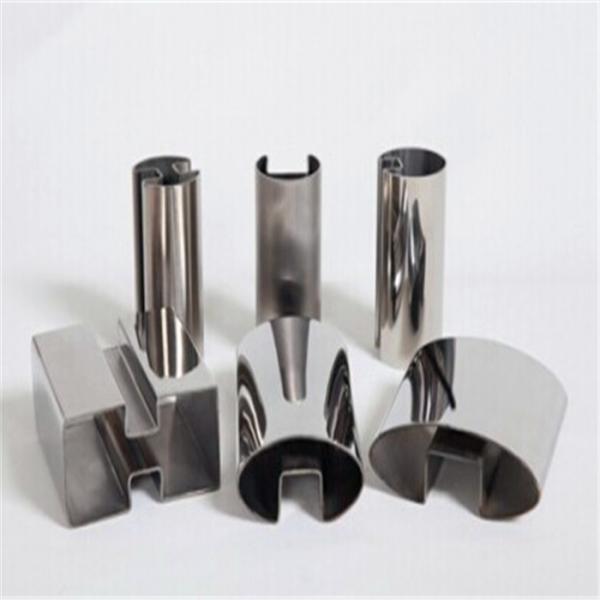 304 316 stainless steel channel tube and pipe for glass railings with mirror or hairline finish