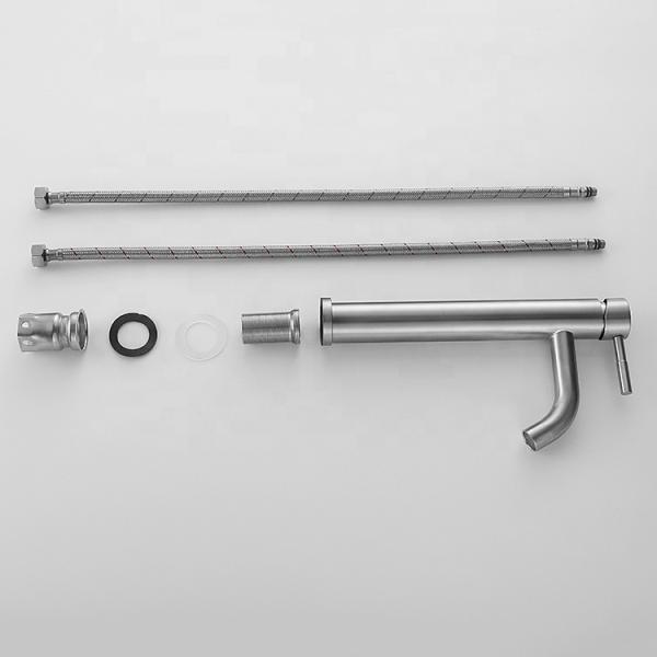 Single Handle Controls Cold Water Modern Designs Stainless Steel Basin Faucet for Bathroom