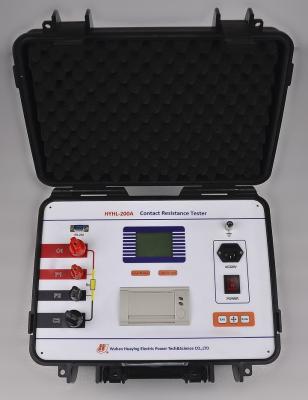 220V LCD Display Circuit Breaker Tester Loop And Contact Resistance Tester