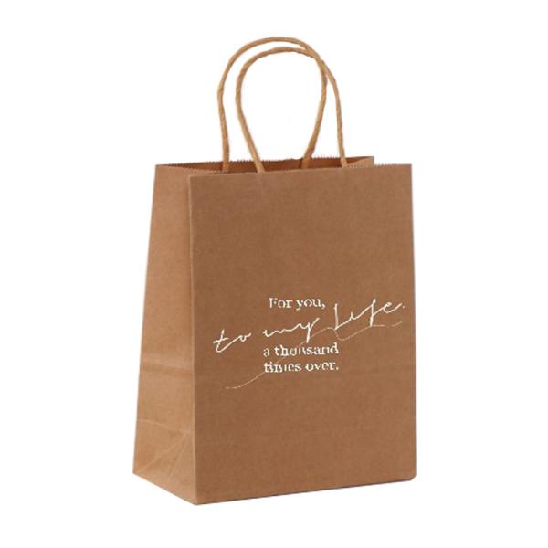 Flexiloop ручка настраиваемый логотип принято Kraft бумажные пакеты для бутика подарков