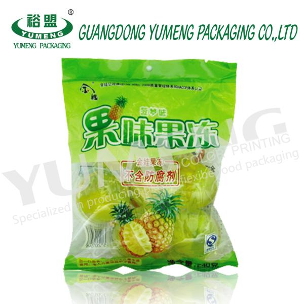 Mylar Zip lock Sealed edible packaging bag for gummy bear candy