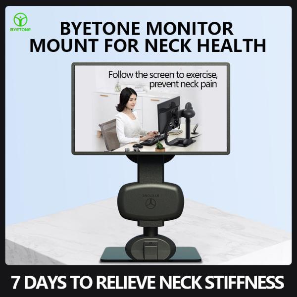 Matte Black Electric Moving Monitor Laptop Mount Arm To Relieve Neck  Stiffness