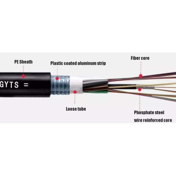 Ядр кабеля связи 4 оптического волокна оптического волокна GYTS