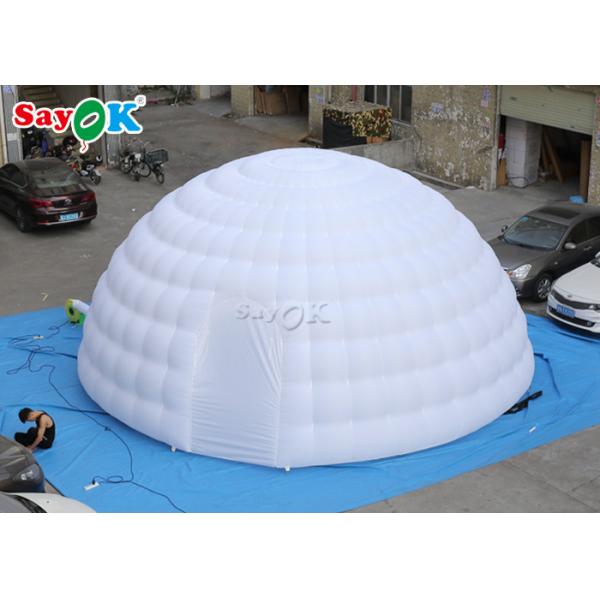 Go Outdoors Air Tent 8m Giant Inflatable Igloo Dome Tent With Air Blower For Exhibitions