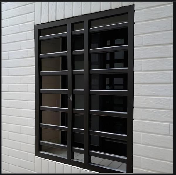 Galvanized Anti Intruder Metal Security Window with UV Blocking