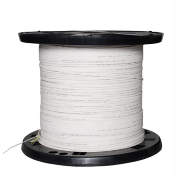FTTH 1 Core Fiber Optic Cable , G652D Indoor Drop Cable Unique Groove Design