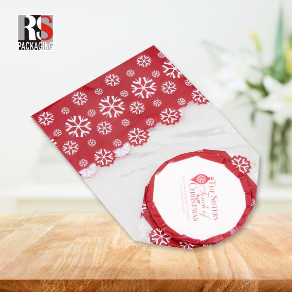 Настраиваемый логотип полипрозрачный пластиковый пакет для десерта хлеба