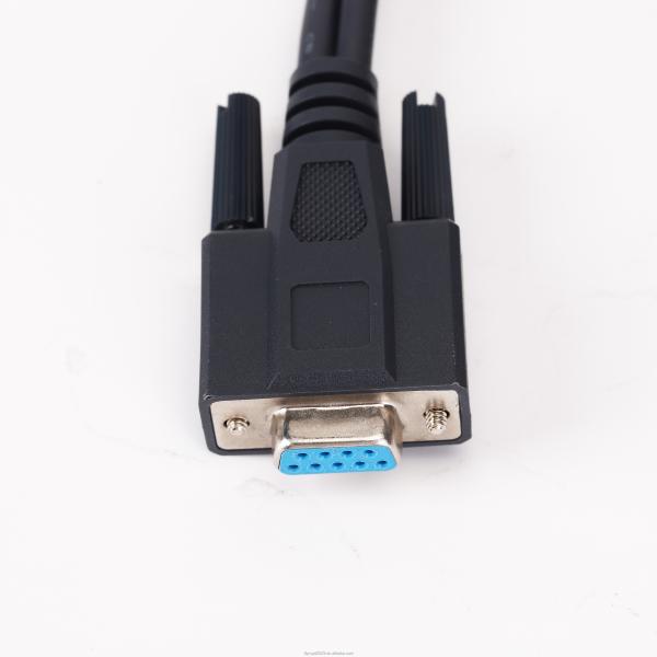 Гибкие кабели D SUB DB9 Pin Female к RJ45 и 3 Pin DIN Jack расширение кабеля защищен