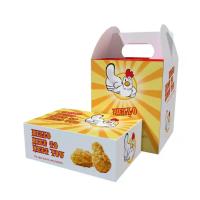 CMYK 4 Color Offest Impresión Eco-amigable Perrito caliente a medida Frito Francés de Pollo de Papel de Caja para llevarse Papel de grado alimenticio