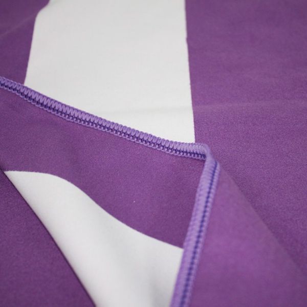High Quality Stripe Towel Super Absorbent Printed Microfiber Suede Towel