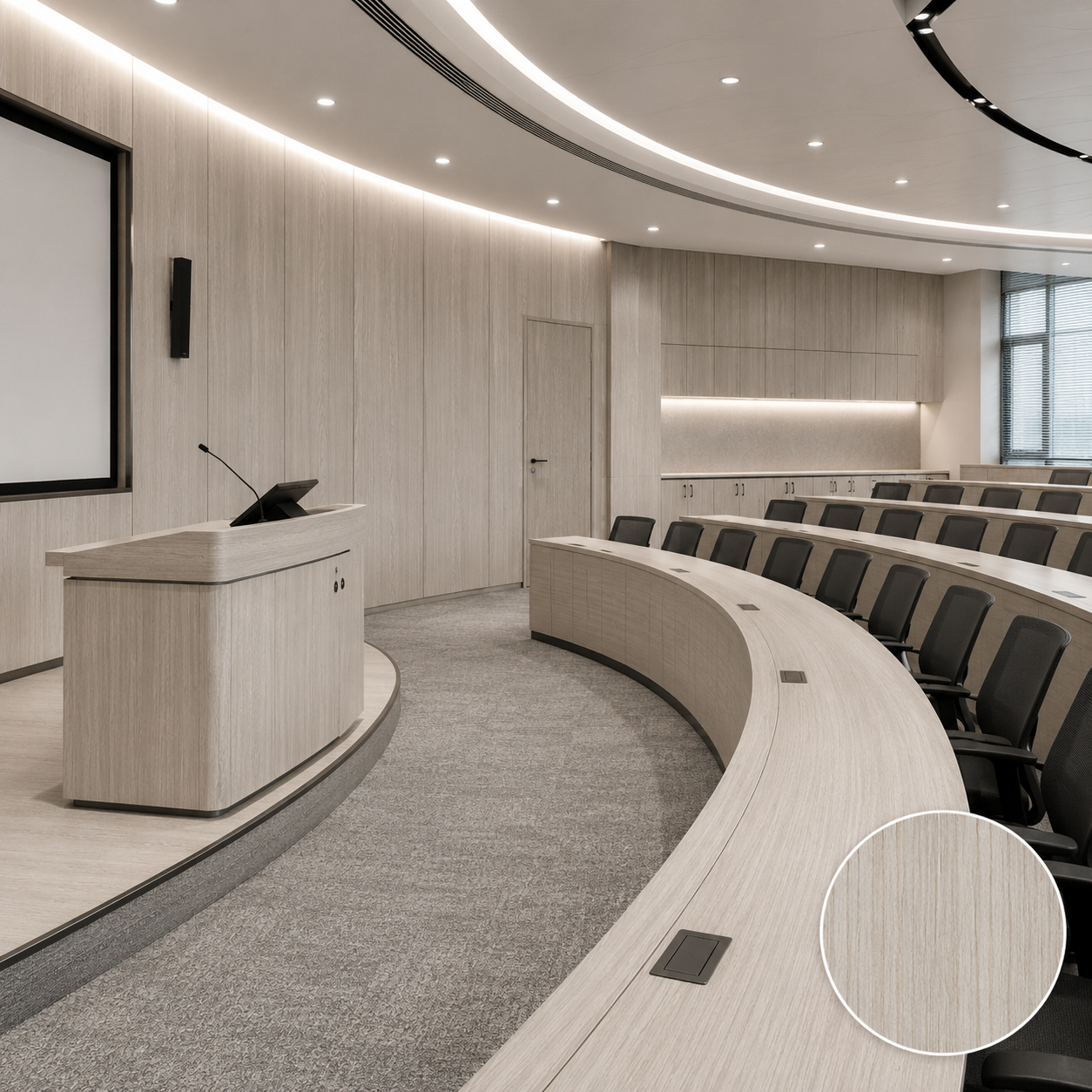 Compact HPL Wall Cladding High Pressure Laminate Interior Wall Panel for Public Space