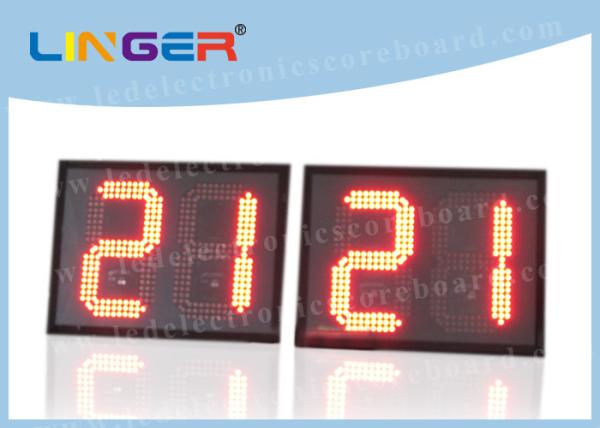 Back Maintenance Red LED Countdown Timer Aluminium Frame / Iron Cabinet