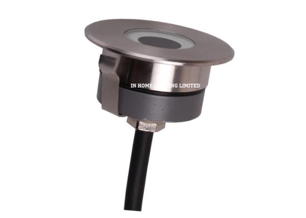 Mini Round Stainless Steel LED Underground Light for Deck , 3W LED Step Light