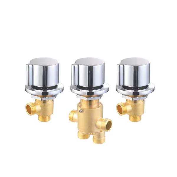 Installation In-Wall Mounted Luxury Modern Brass Bathroom Faucet with Single Handle