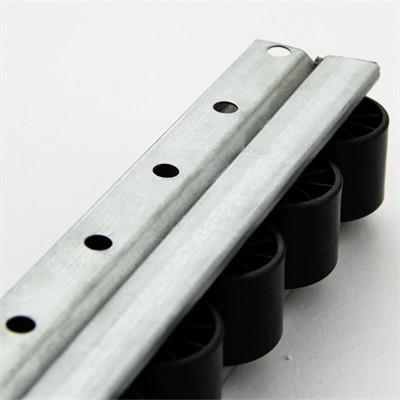Black JY 2046F Metal Roller Track PP Wheel Aluminium Roller Track
