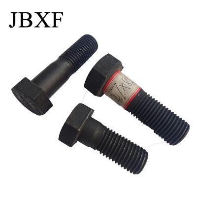 Noir Din933 M6/M10/M12/M13 Fermetures 18X80mm 8,8 boulons à tête hexagonale avec des écrous de 50 mm de longueur et Tuerca Y Perno