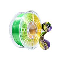 iBOSS Filamento de impresión 3D de alta dureza de seda tricolor PLA+ de seda oro verde púrpura 1.75mm
