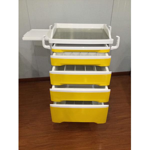 Тележка вагонетки хирургического инструмента ABS больницы прочная медицинская