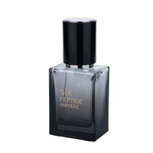 Bouteille de fondation vide 30 ml élégante Noir Gradient Semi-transparent
