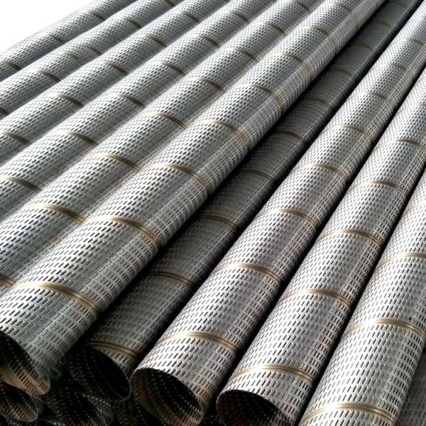 Водяные скважины корпус трубы Стальной стандартной основанной трубы, нержавеющей стали перфорированной трубы,Wedge Wire Screen Welding Mac