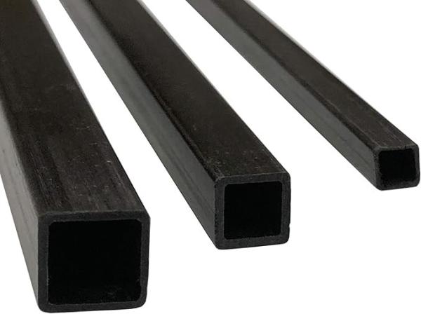 8mm X 8mm x 1000mm Pultruded 3K Carbon Fiber Square Tube  Black Matte Finish