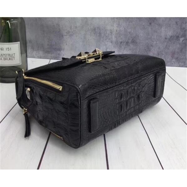 Exotic Genuine Crocodile Skin Woman Orange Purse Authentic Alligator Leather Lady Handbag Female Crossbody Shoulder Bag