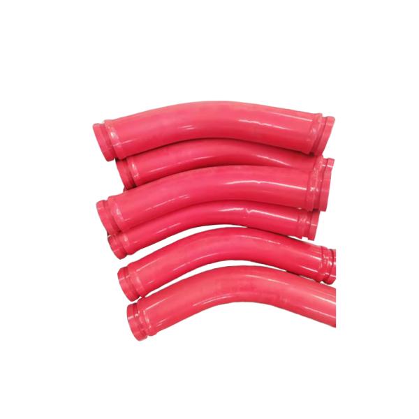 Red Concrete Pump Truck Parts A810301010021 A810301010021C Concrete Pump Tube 125A*3m