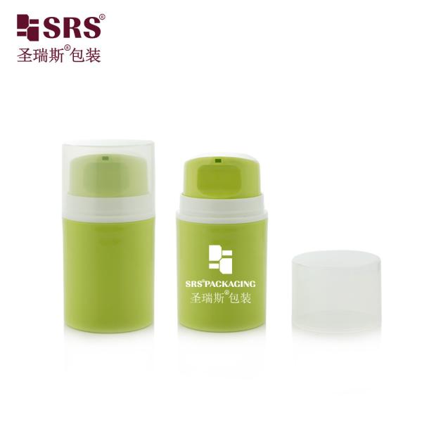 Wholesale PP PCR Recycled Snap On Facial Cleanser Airless Pump Cream Bottle