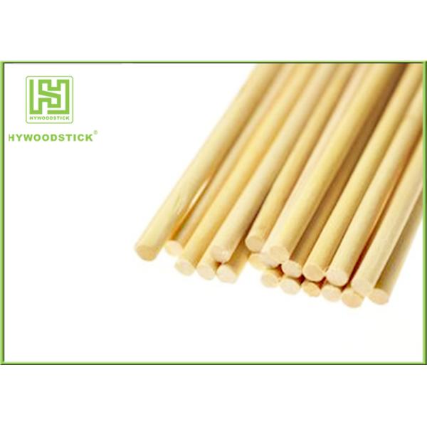 Food Grade Drink Stir Sticks , Round Wooden Sticks For Crafts Well Polished
