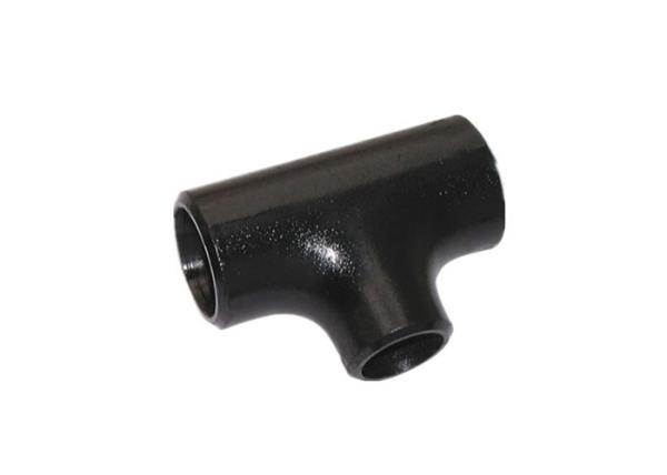 Black Color Carbon Steel Reducing Tee Seamless Type ASTM A420 WPL6 Material