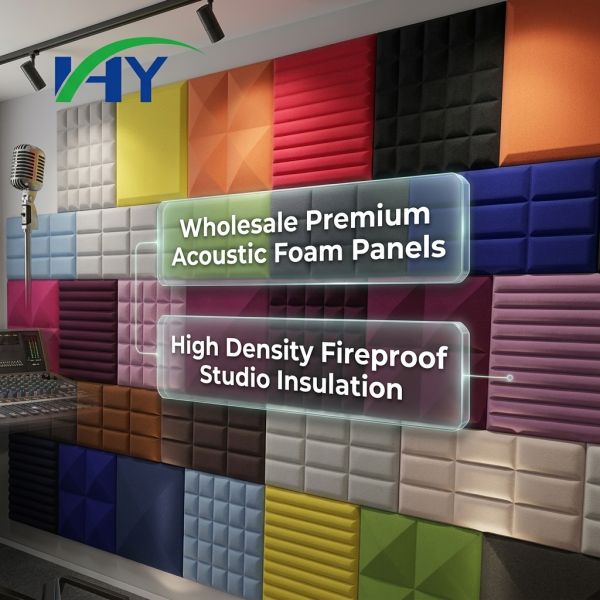 Acoustic Foam Soundproofing Panels Bulk Customized Flame Retardant PET