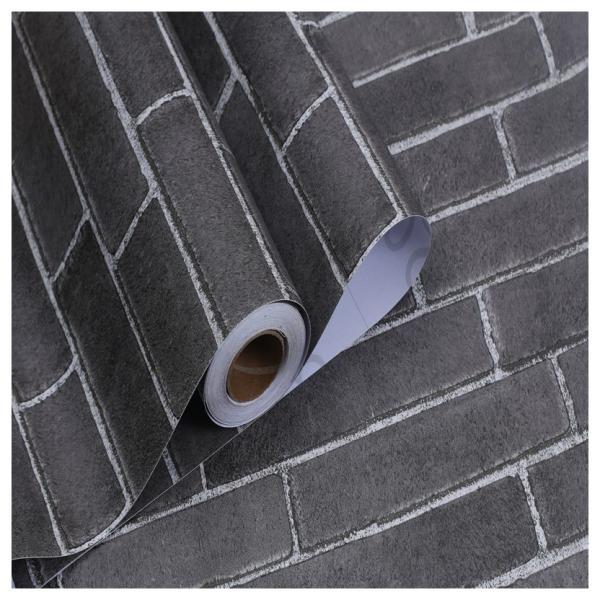 Vinyl Embossed 3D Brick Stone Wallpaper DIY 3D Effect Brick Stone Wallpaper