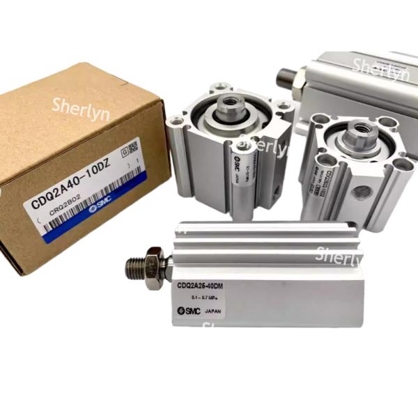 SMC CQ2A12-5D CQ2 Cylindre standard, trou de cylindre de 12 mm, course de 5 mm L, action de cylindre à double action, montage des deux extrémités