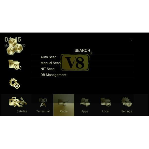 Android box receiver V8 Angel Online dvb support IPTV wireless newcam cccam internet sharing