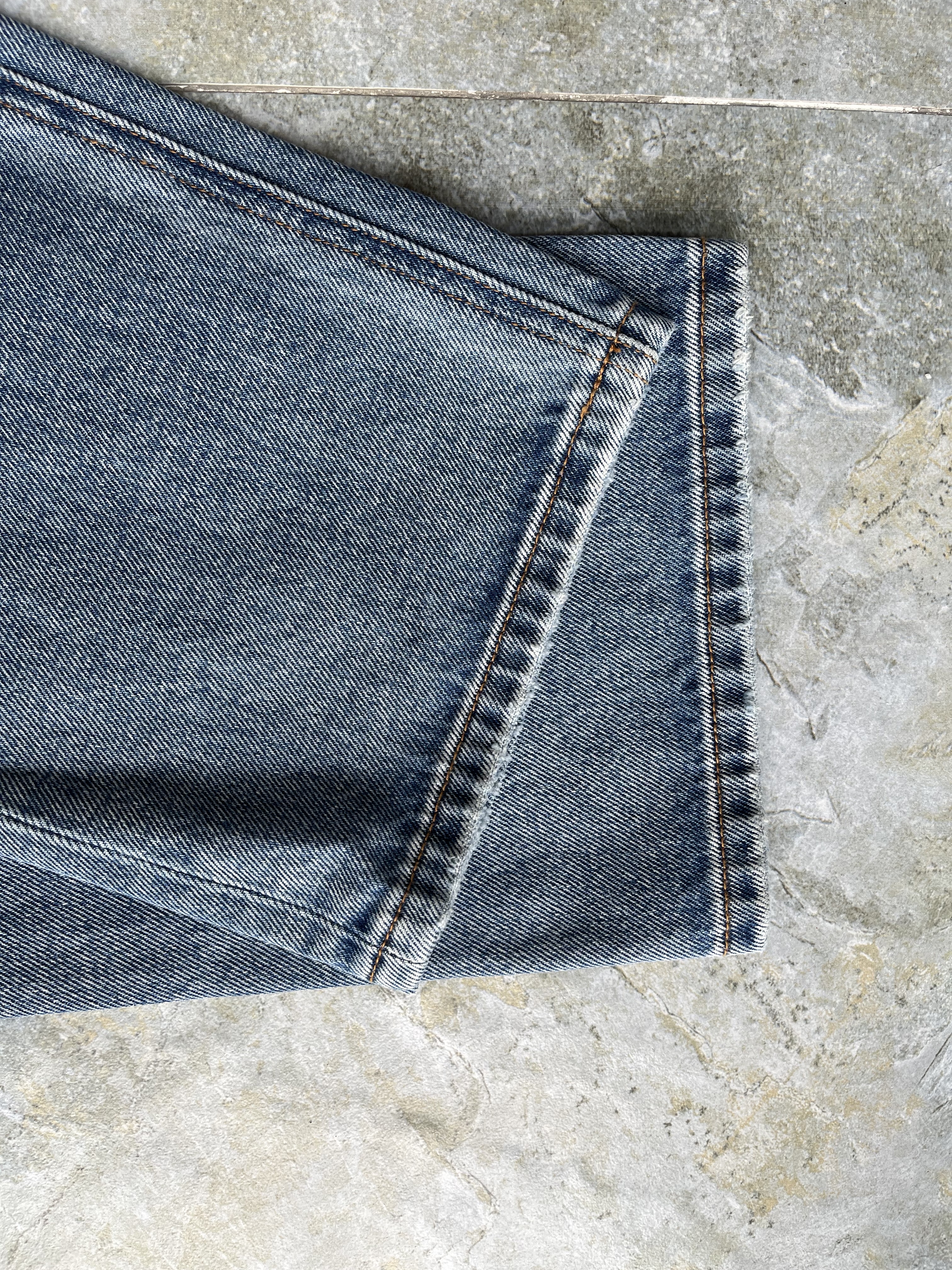 Horse Shadow Wash Men's Jeans Loose Vintage Straight Jeans Wide Leg