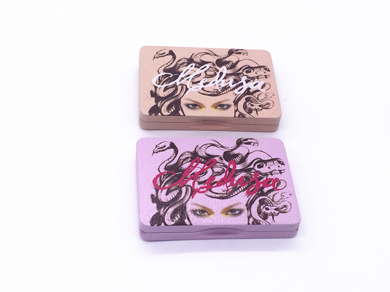 110x80x15Hmm Small Rectangle Slim Cosmetic Tin Box For Eyeshadow With Hinge