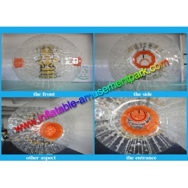 bola inflável de Zorbing do corpo da grama de 2.5m, bola humana do hamster com PVC/TPU