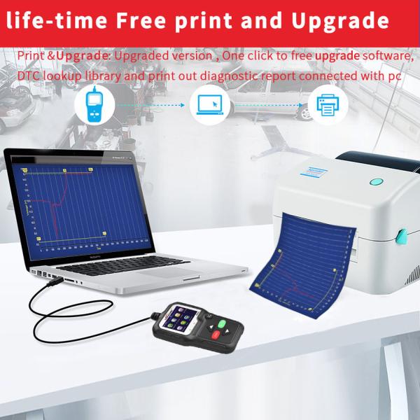 KW680 Konnwei Scan Tool Enhanced Handheld Obd2 Scanner CE RoHS Certificate