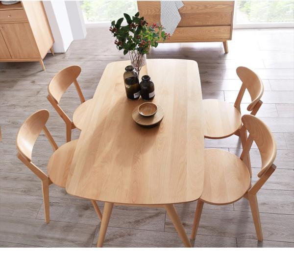 Commercial Custom Made Furniture Restaurant Table And Chairs Wooden Material