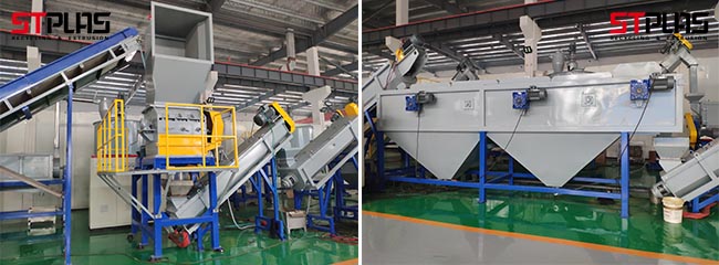 Автоматическая линия аттестация 500kg/H стирки фильма PE PP полиэтиленовых пакетов SGS ISO CE отхода