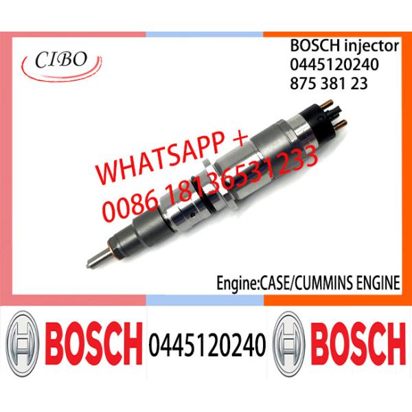 Asamblea original 0445120240 de inyector de combustible 87538123 de BOSCH 0445120240 87538123 para CA-SE/CUMMINS