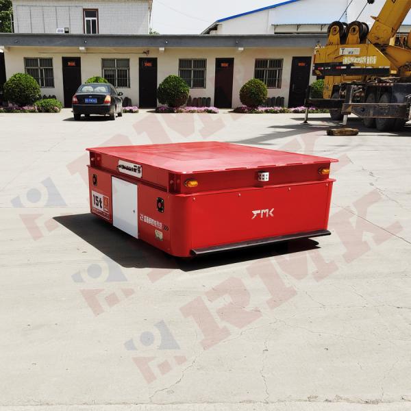 Cargo Handling Trackless Transfer Trolley Electric With Pu Wheel Motor Power 6kw