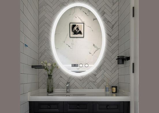 Fashion Smart LED Bathroom Mirror Anti Fog Oval Lighted Bathroom Mirror