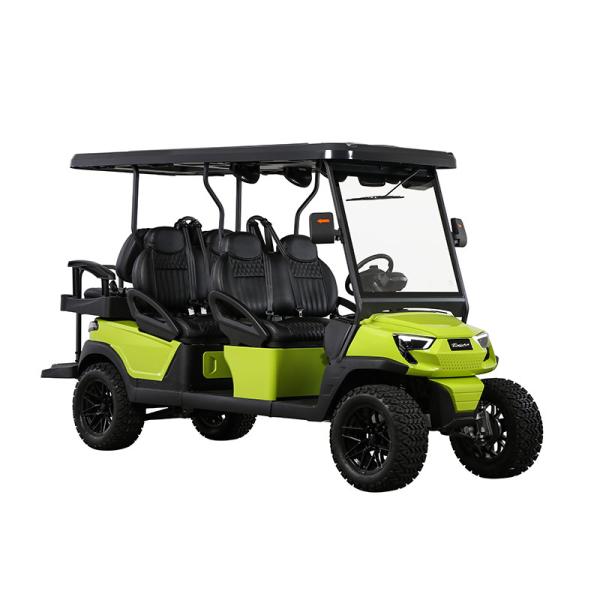 EXCAR Multi Use Lifted 6 Seater Electric Golf Buggy With Rear Flip Seat Color Customizable
