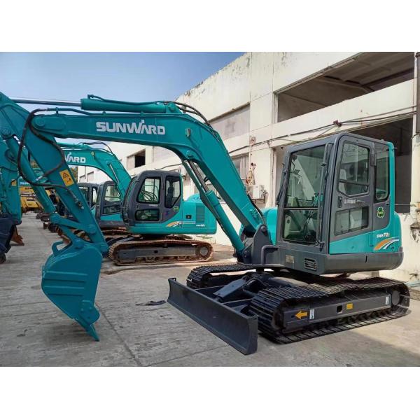 Sunward Swe70E Used Hydraulic Excavator 7 Ton Mini Used Crawler Excavator