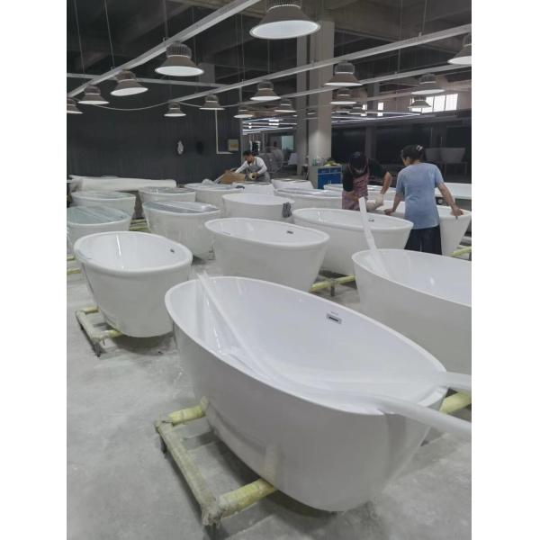 30-Day Return Policy Egg Shape Acrylic Freestanding Bathtub with Bulk Loading Option