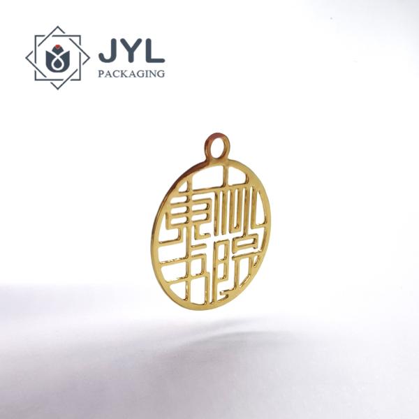 Hollow Out Metal Stainless Steel Sticker Golden Silver Adhesive 3mm-4mm
